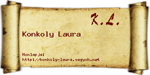 Konkoly Laura névjegykártya